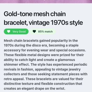 Gold-Tone Mesh Chain Bracelet